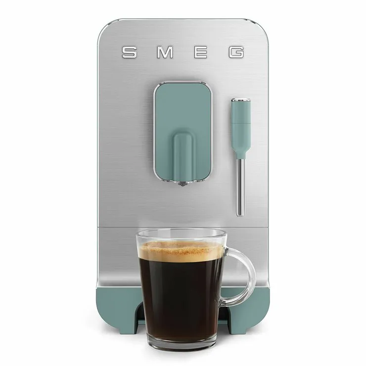 اسپرسوساز اتوماتیک اسمگ (SMEG) مدل BCC02 رنگ سبز مات با نازل بخار
