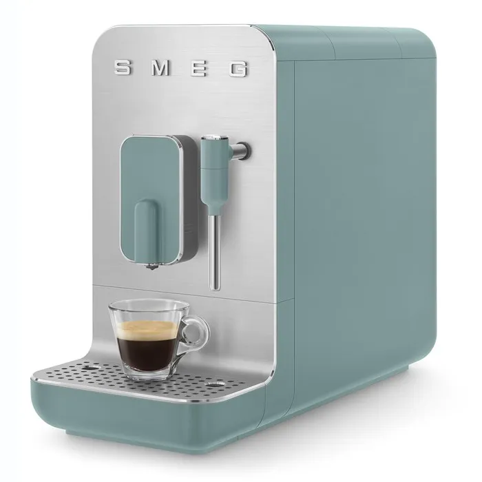 اسپرسوساز اتوماتیک اسمگ (SMEG) مدل BCC02 رنگ سبز مات با نازل بخار
