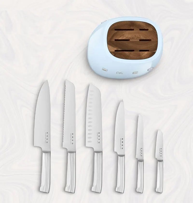 ست چاقو اسمگ 7 پارچه رنگ آبی KBSF01BU