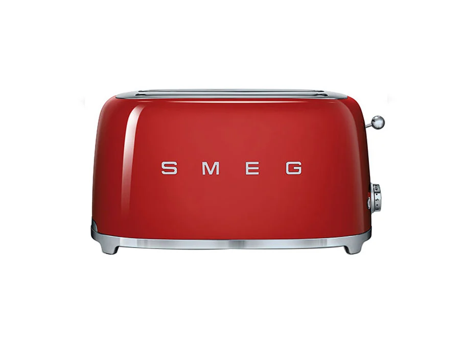 توستر ۲ اسلایس بزرگ اسمگ (SMEG) ایتالیا مدل TSF02 رنگ قرمز